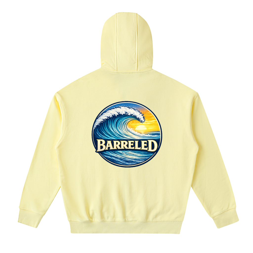 Drop-Shoulder Zip Up Hoodie