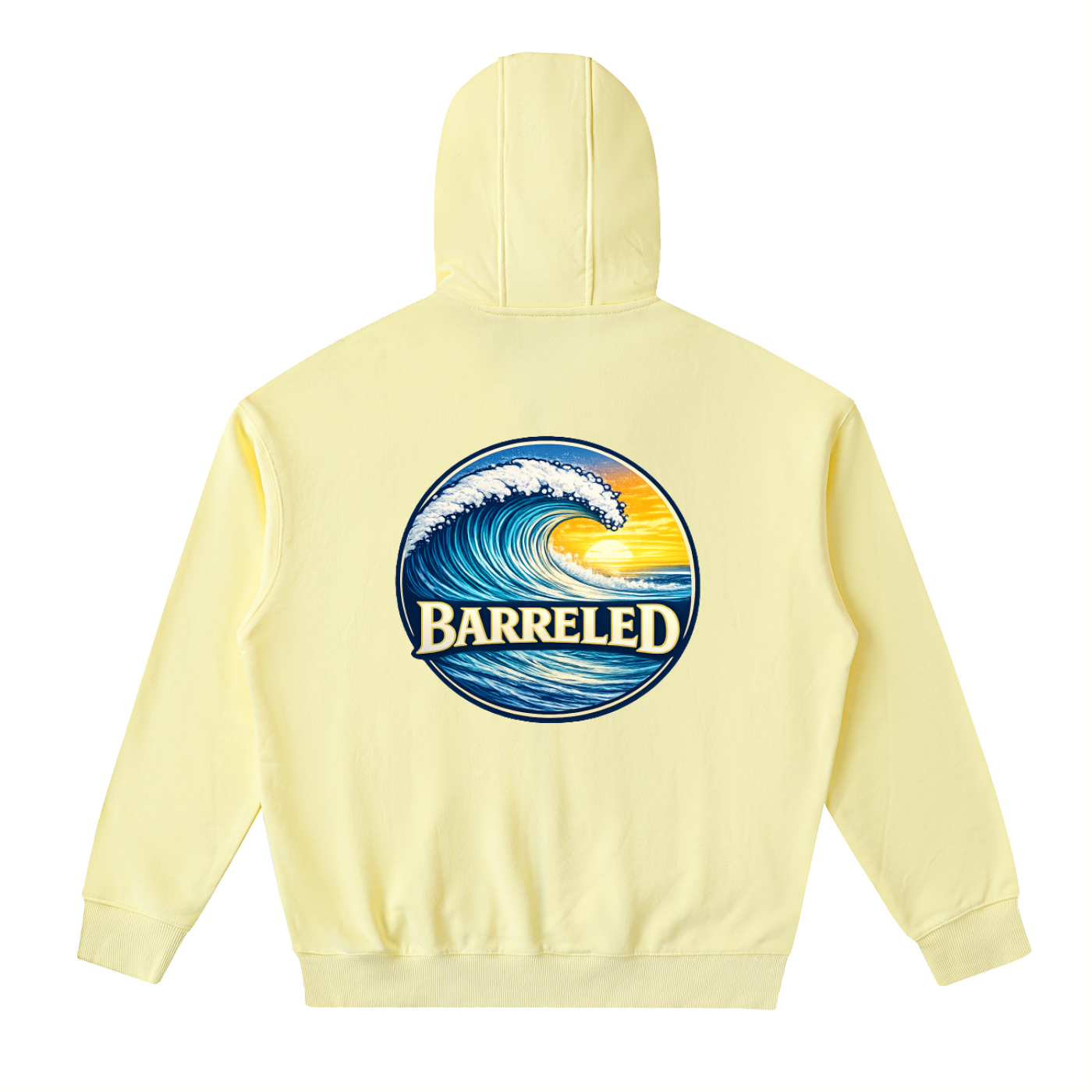 Drop-Shoulder Zip Up Hoodie