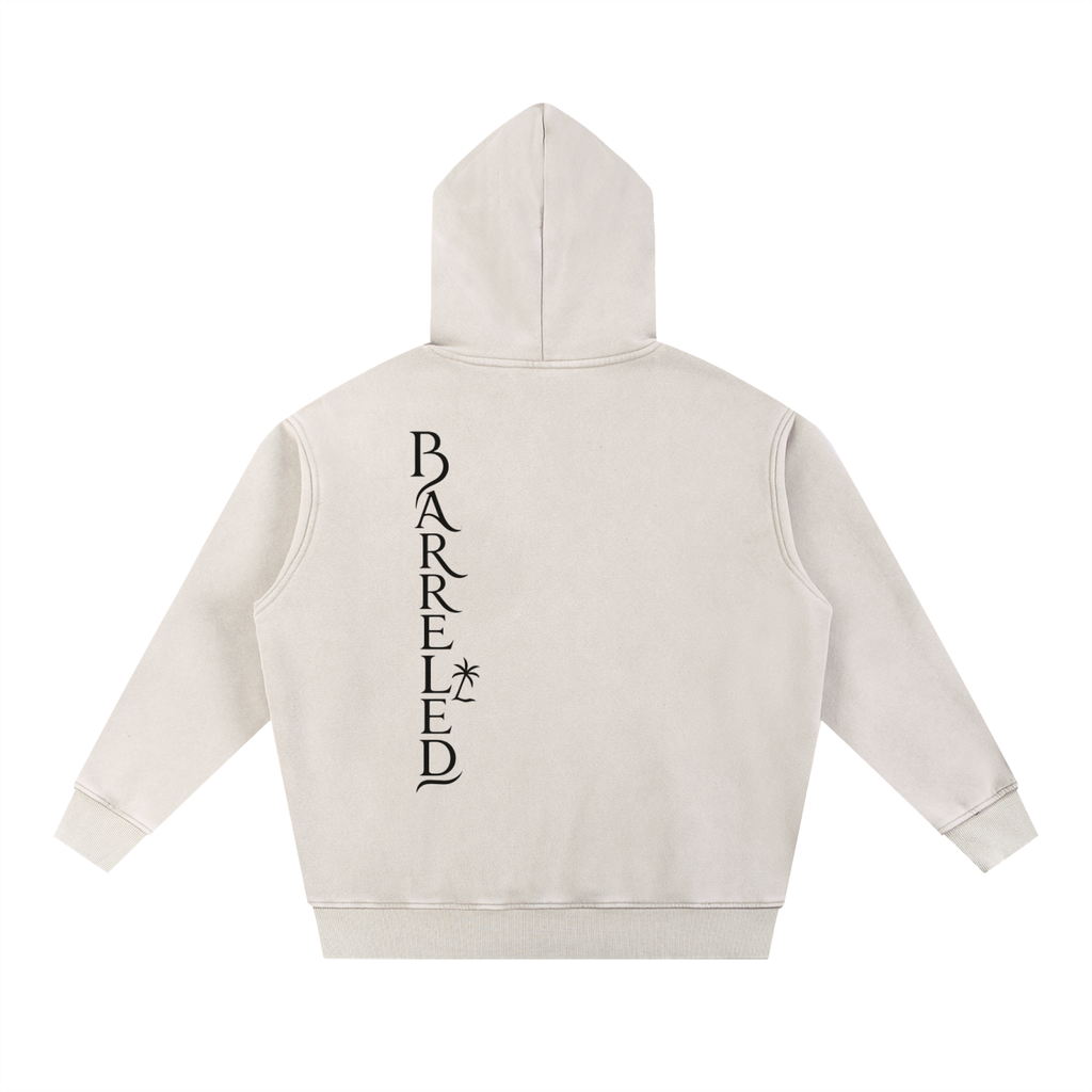 Snow Wash Fleece Oversize Hoodie