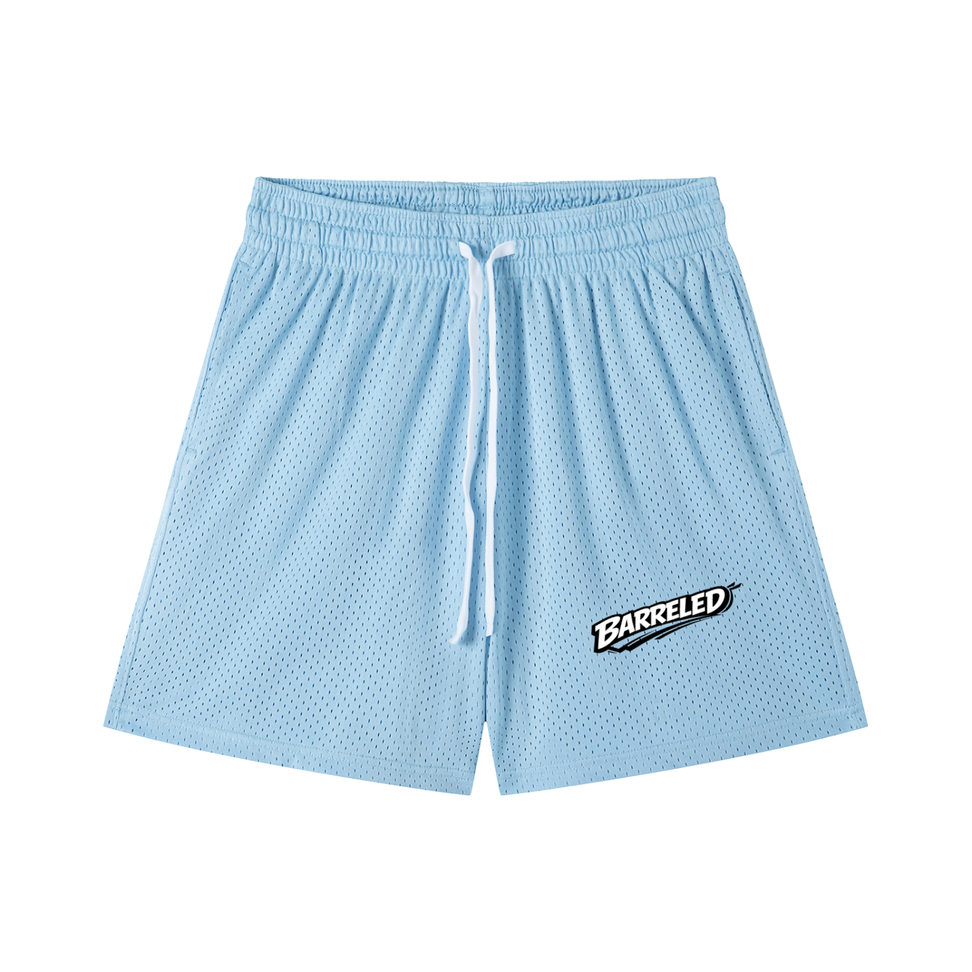 Mesh Drawstring Shorts