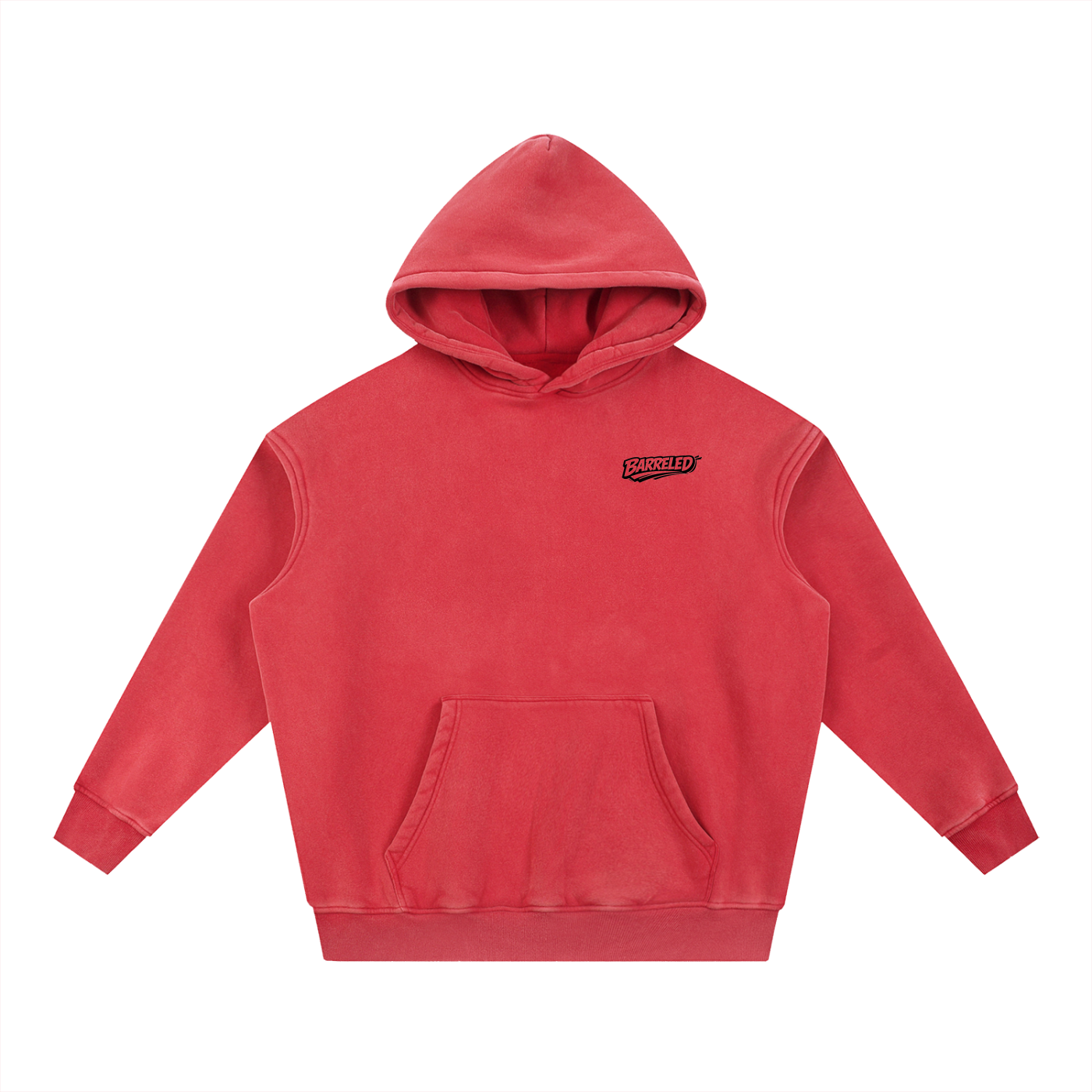 Snow Wash Fleece Oversize Hoodie