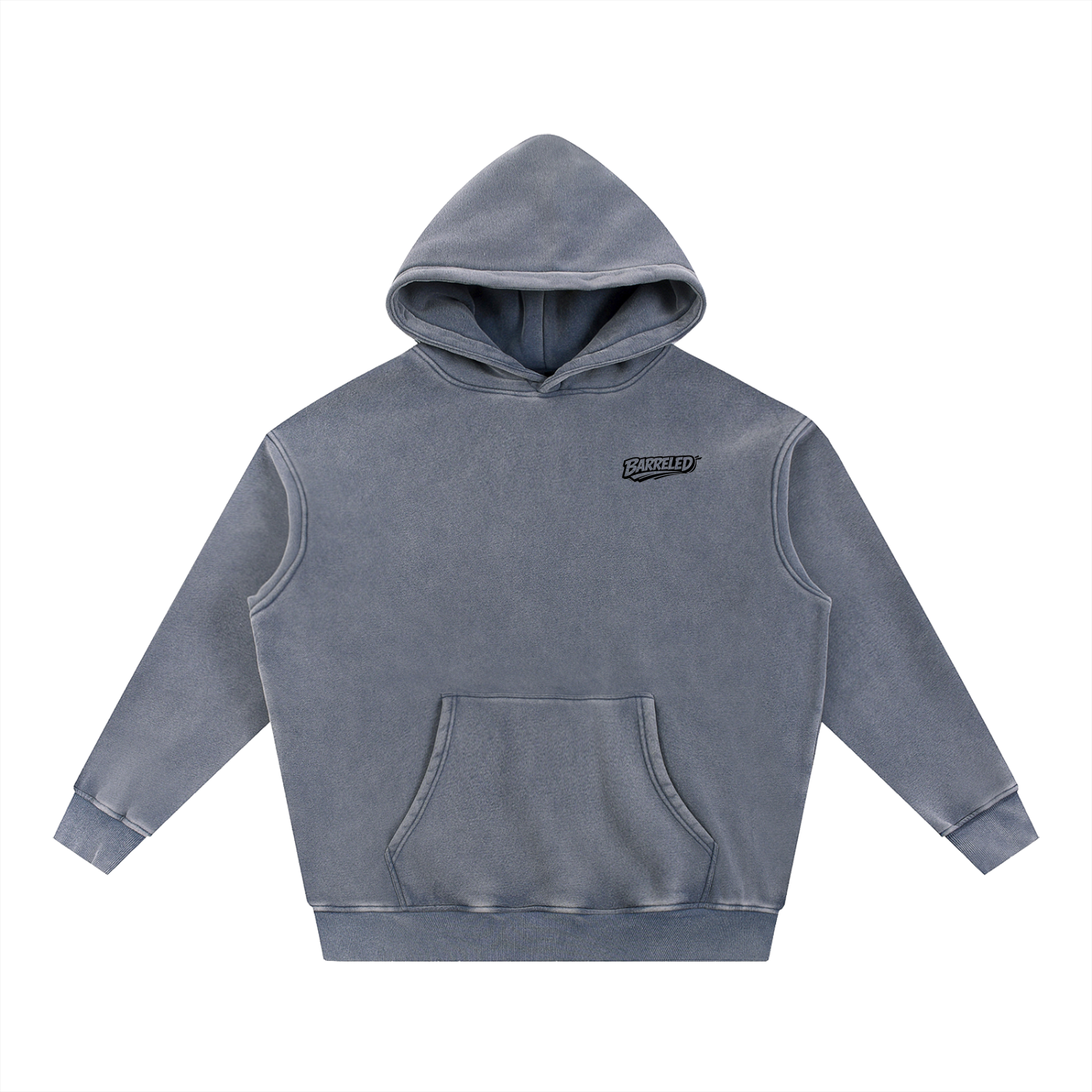 Snow Wash Fleece Oversize Hoodie