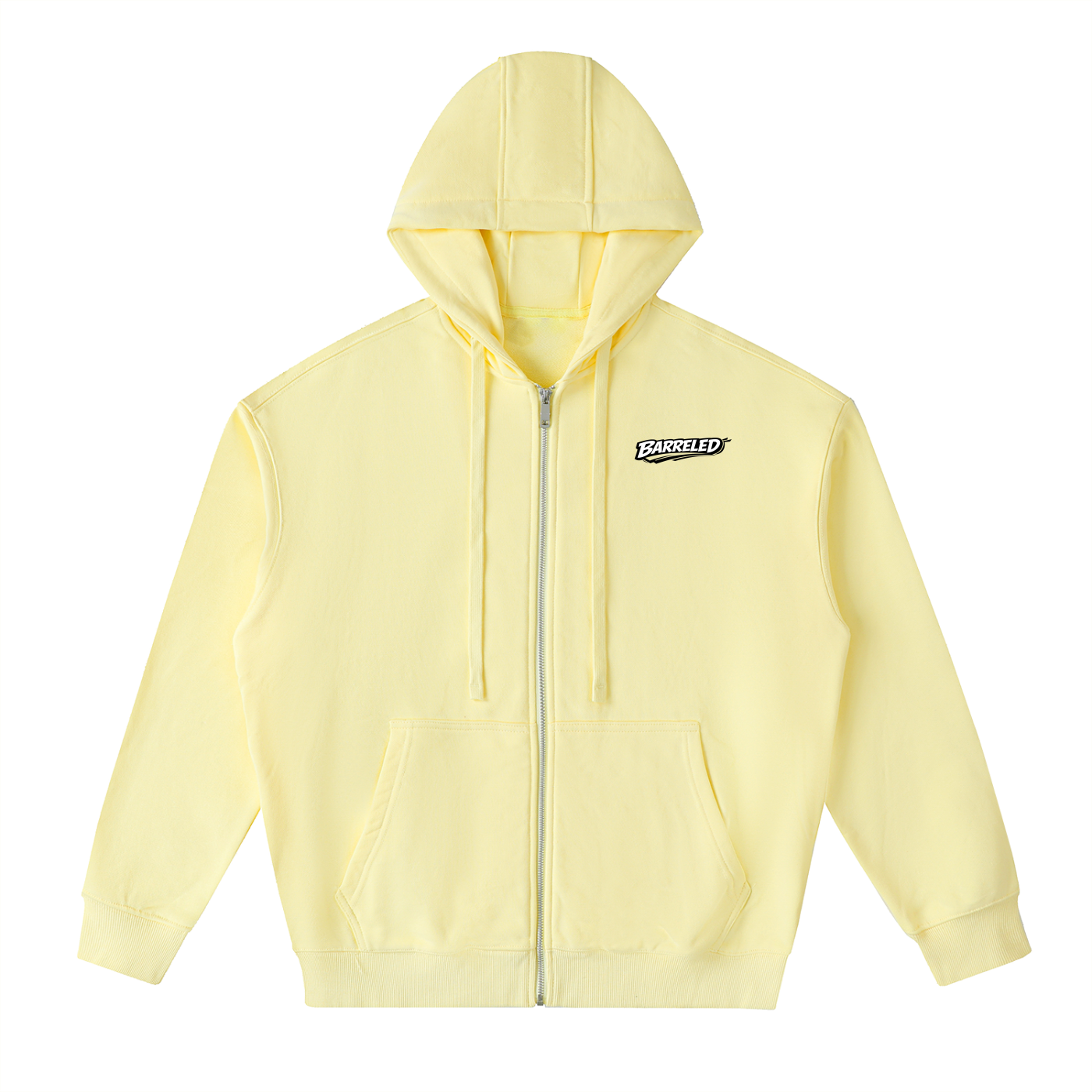 Drop-Shoulder Zip Up Hoodie