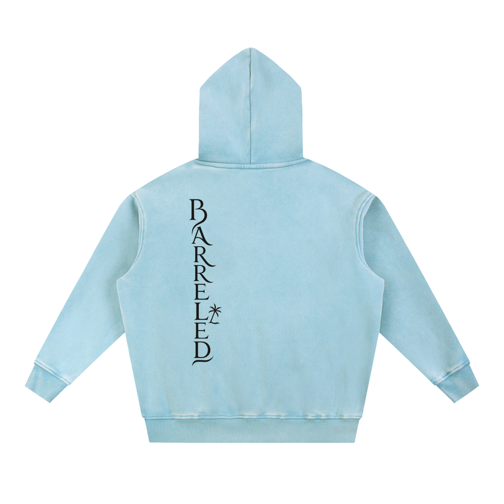 Snow Wash Fleece Oversize Hoodie