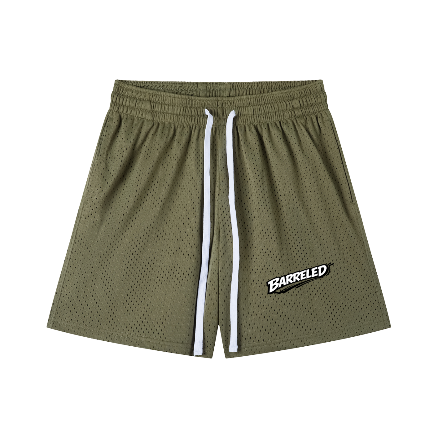 Mesh Drawstring Shorts