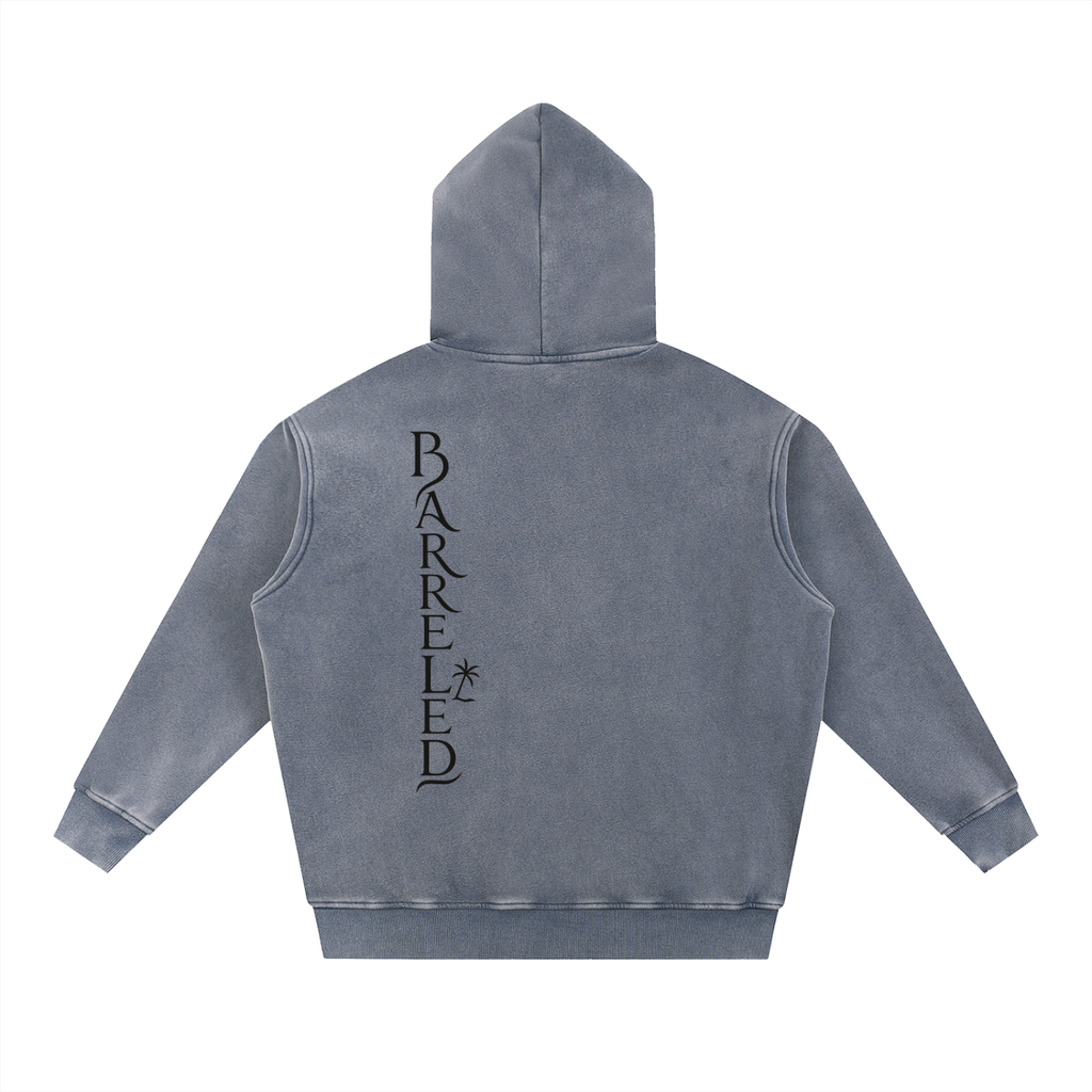 Snow Wash Fleece Oversize Hoodie